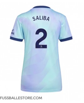 Günstige Arsenal William Saliba #2 3rd trikot Damen 2024-25 Kurzarm